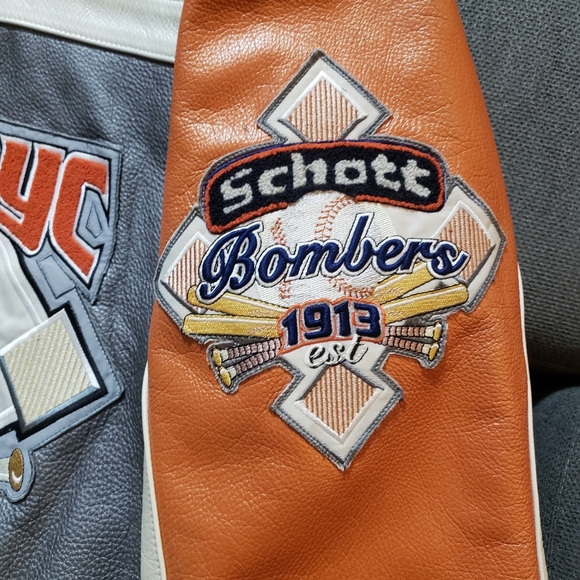 Schott NYC Lower Eastside Bombers Leather Jacket - Picture 5 of 11